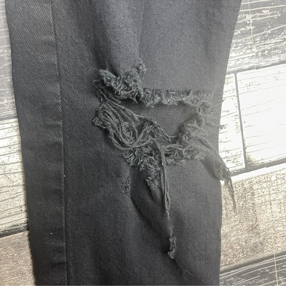 Pistola Womens Jeans Size 24 Black Distressed Skinny Ankle Length Stretch Fit 00 - Picture 4 of 11